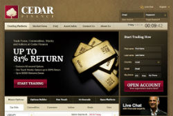 cedar finance homepage